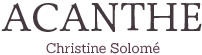 Logo Acanthe - Christine Solomé